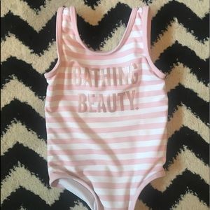 Kate Spade Striped Bathing Beauty Swimsuit